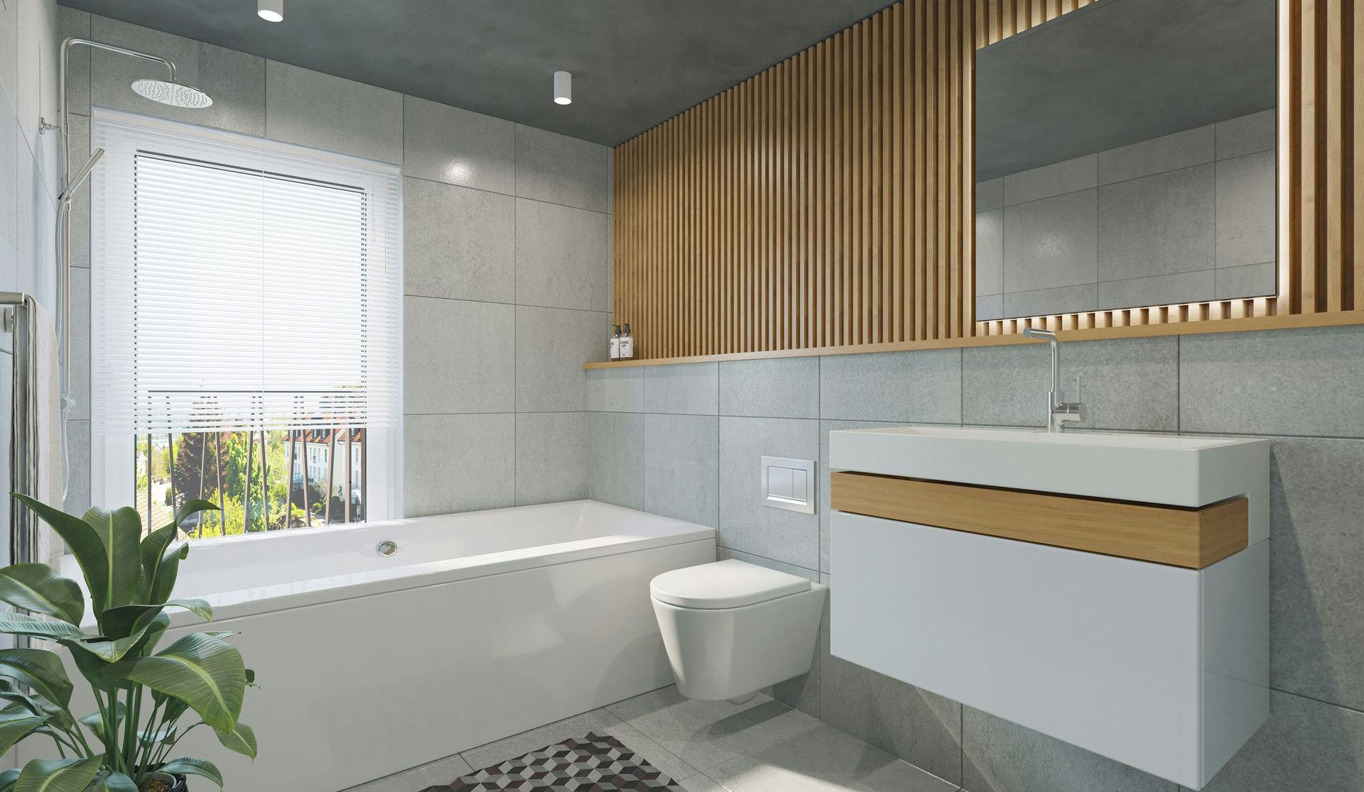 a bathroom with a toilet, sink, and bathtub